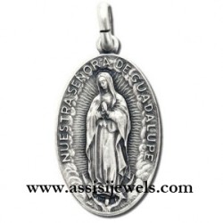 Medaglia Madonna di Guadalupe argento 925