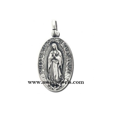 Medaglia Madonna di Guadalupe argento 925