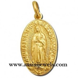 Medaglia Madonna di Guadalupe oro 18 kt