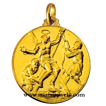 Medaglia di sant' andrea oro 18 kt