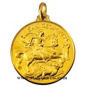 Medaglia di San giorgio oro 18 kt
