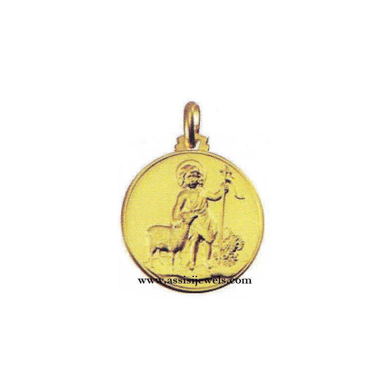 Medaglia di San Giovannino oro 18 kt