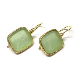 Michelangelo gioielli glass paste intaglio earrings