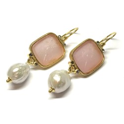 Michelangelo gioielli glass paste intaglio earrings