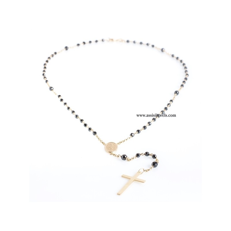925 sterling silver rosary necklace