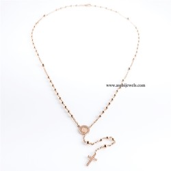 Collana rosario argento 925