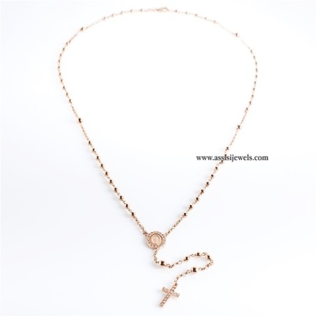 Collana rosario argento 925