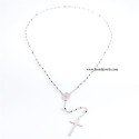925 sterling silver rosary necklace