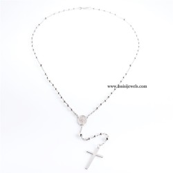 Collana rosario argento 925