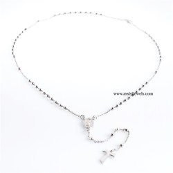 925 sterling silver rosary necklace