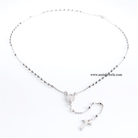 925 sterling silver rosary necklace