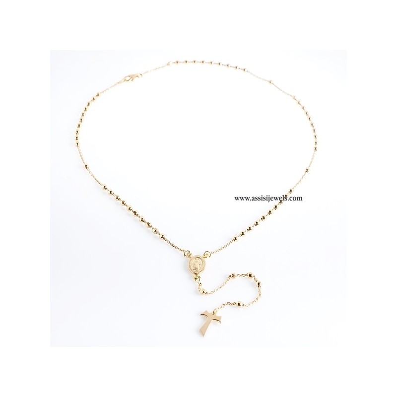 925 sterling silver rosary necklace