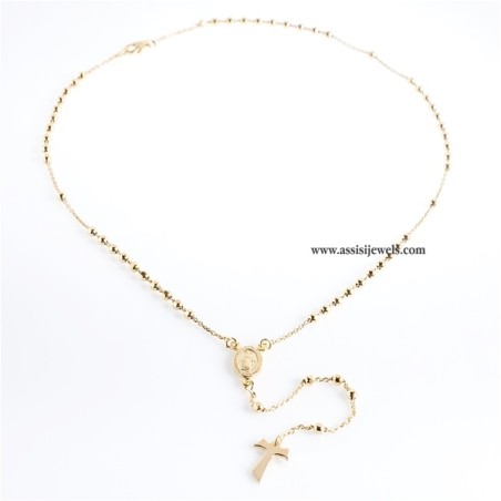 Collana rosario argento 925