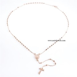 925 sterling silver rosary necklace