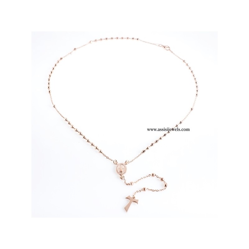 Collana rosario argento 925