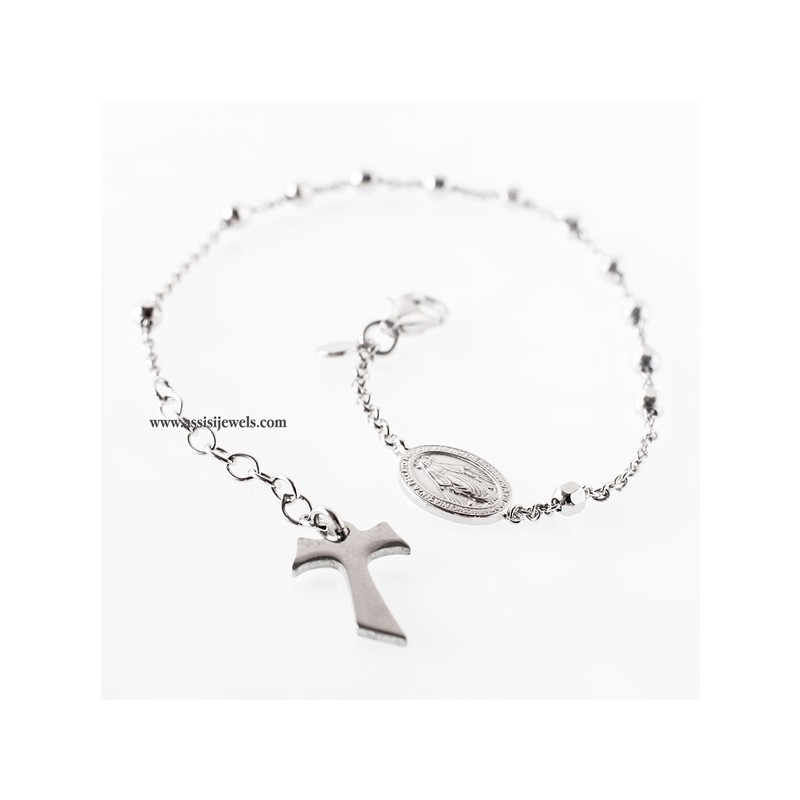 Bracciale rosario argento 925