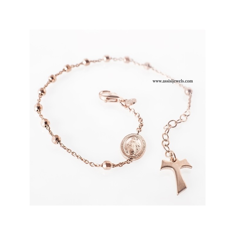 925 sterling silver rosary bracelet
