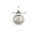 925 sterling silver Saint Francis medal