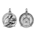 925 sterling silver Saint Francis medal