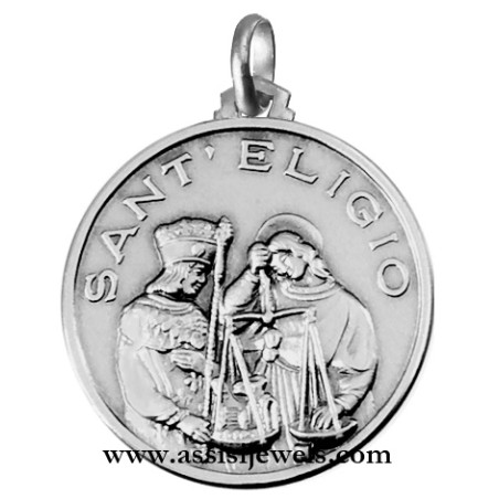 925 sterling silver Saint Eligius medal