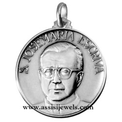 Medaglia di S. Escriva' argento 925