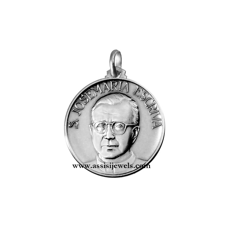 925 sterling silver Saint Escriva' medal