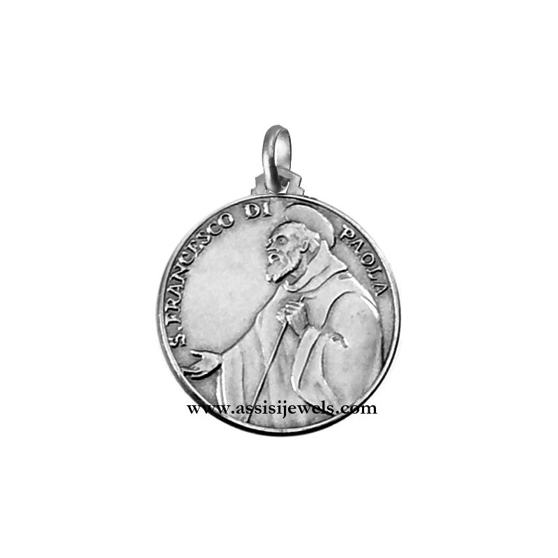 Medaglia di S. Francesco di Paola argento 925