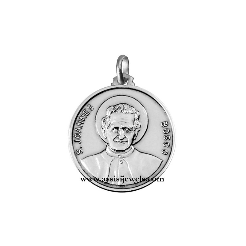 Medaglia di S. Giovanni Bosco argento 925