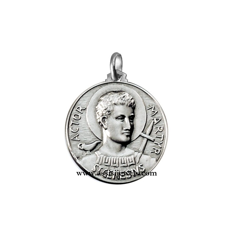 925 sterling silver Saint Genesio medal