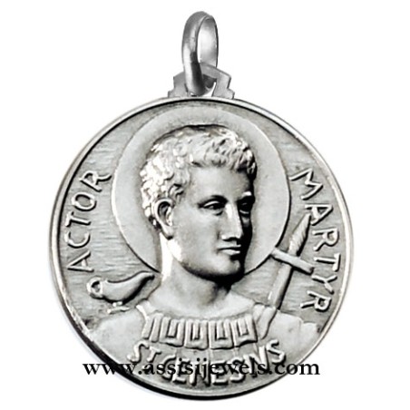 925 sterling silver Saint Genesio medal