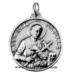 925 sterling silver Saint Gerard medal