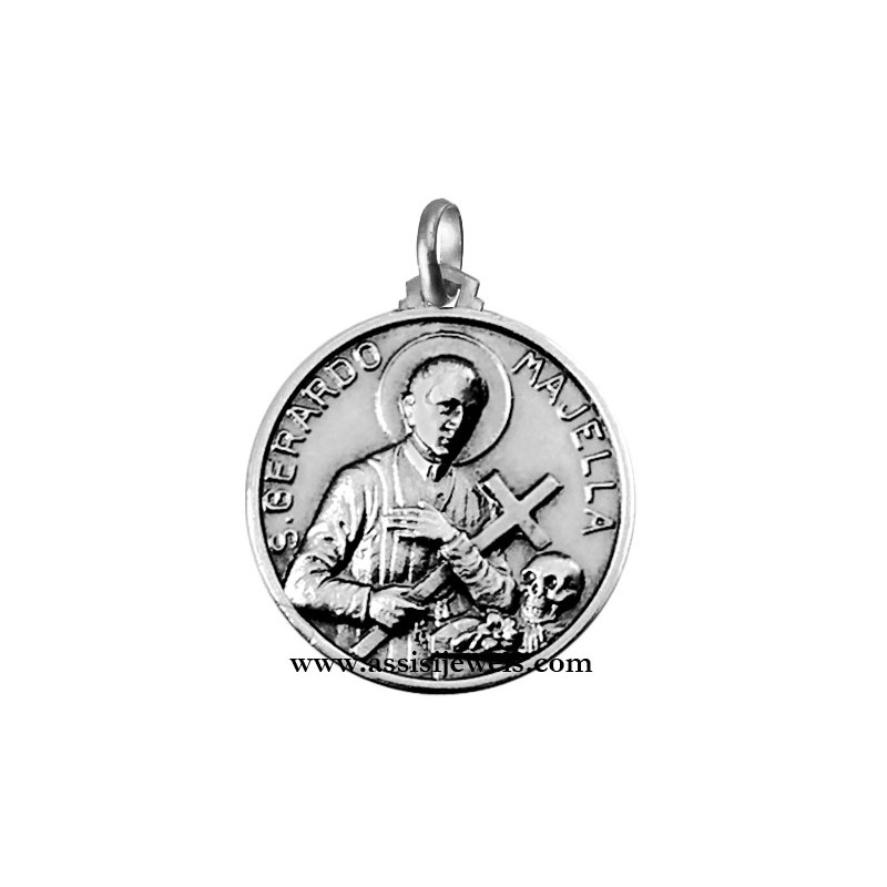 925 sterling silver Saint Gerard medal