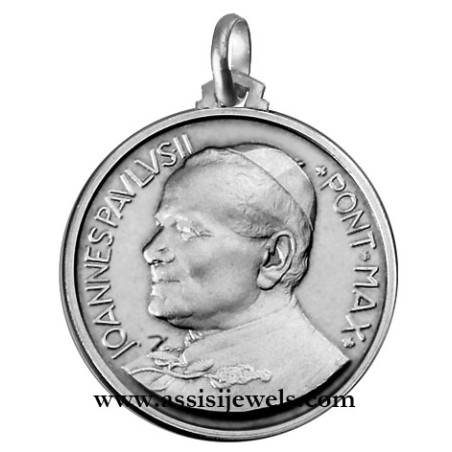 Medaglia di Papa Giovanni Paolo II argento 925
