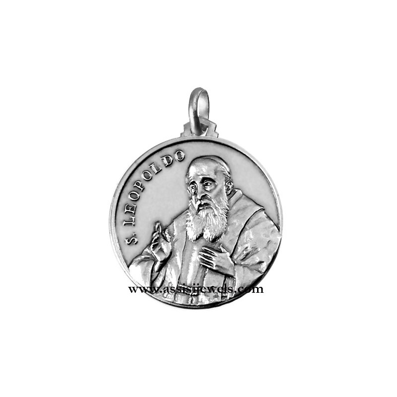 925 sterling silver Saint leopold medal
