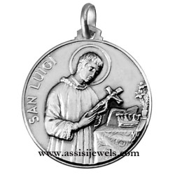 925 sterling silver Saint Louis medal