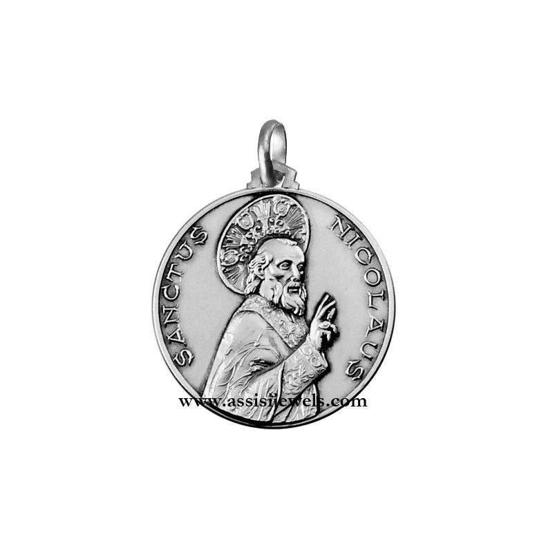 925 sterling silver Saint Nicholas medal