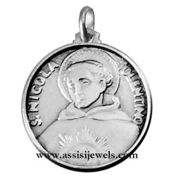 Medaglia di S. Nicola Tolentino argento 925