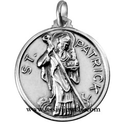 925 sterling silver Saint Patrick medal