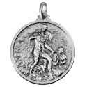 925 sterling silver Saint Rocco medal