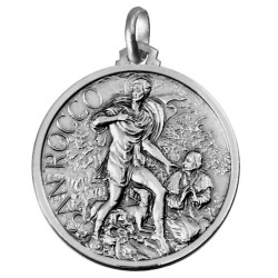 925 sterling silver Saint Rocco medal