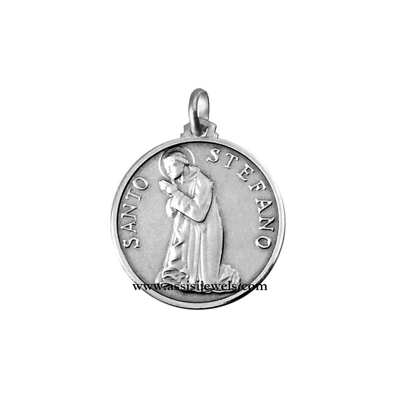 925 sterling silver Saint Stephen medal