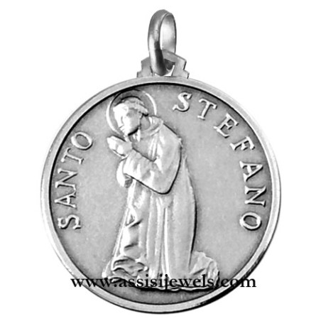 925 sterling silver Saint Stephen medal