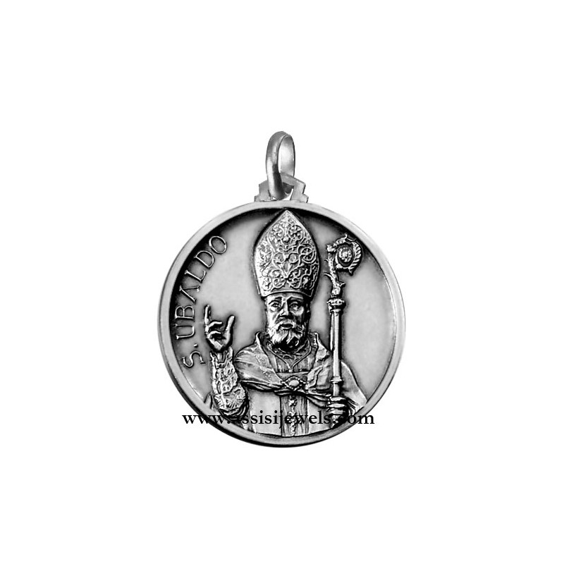 925 sterling silver Saint Ubaldo medal