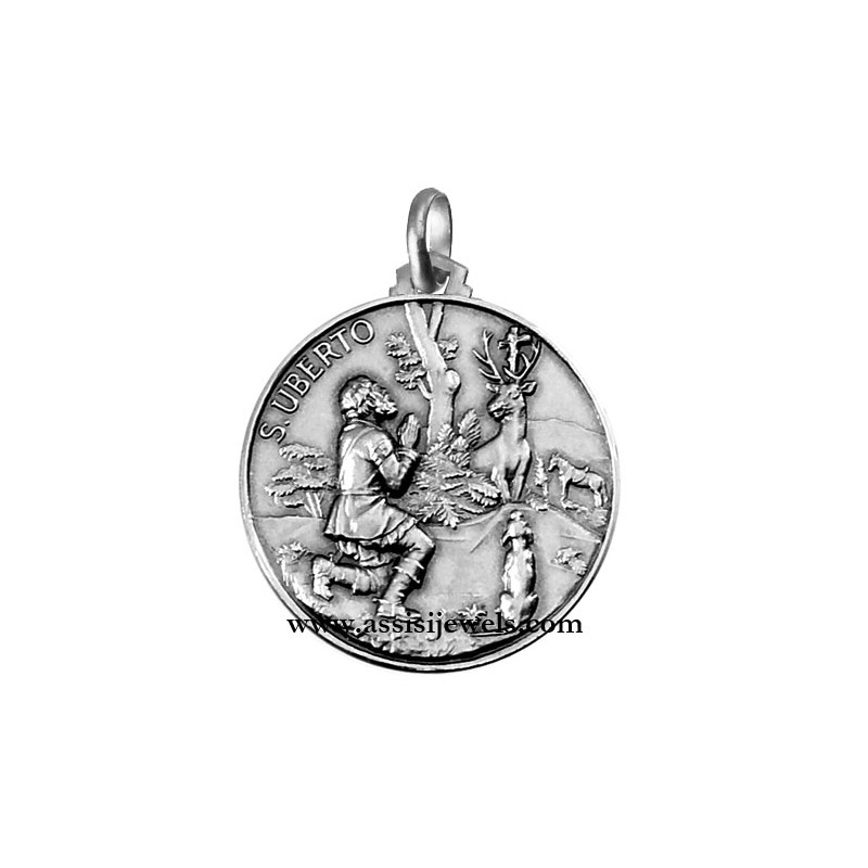 Medaglia di S. Uberto argento 925