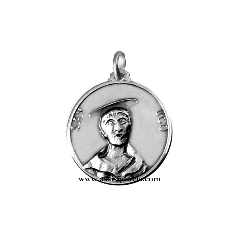 925 sterling silver Saint Hugh medal