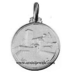 925 sterling silver Holy convent medal