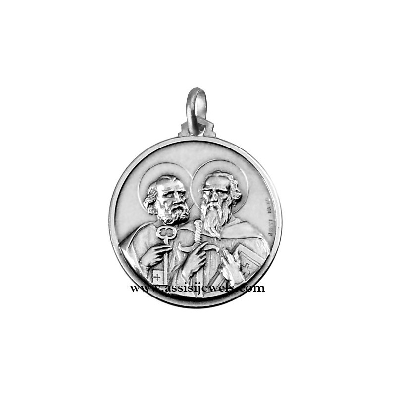 Medaglia di SS. Pietro e Paolo argento 925