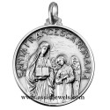 Medaglia di S. Francesca Romana argento 925