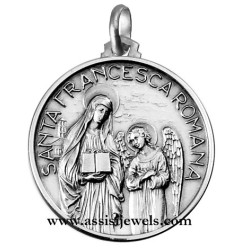 Medaglia di S. Francesca Romana argento 925