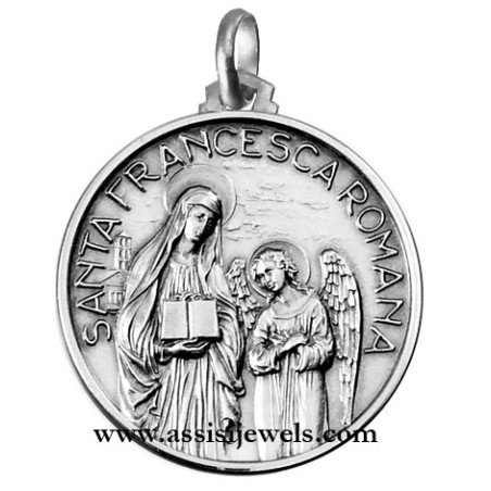 Medaglia di S. Francesca Romana argento 925